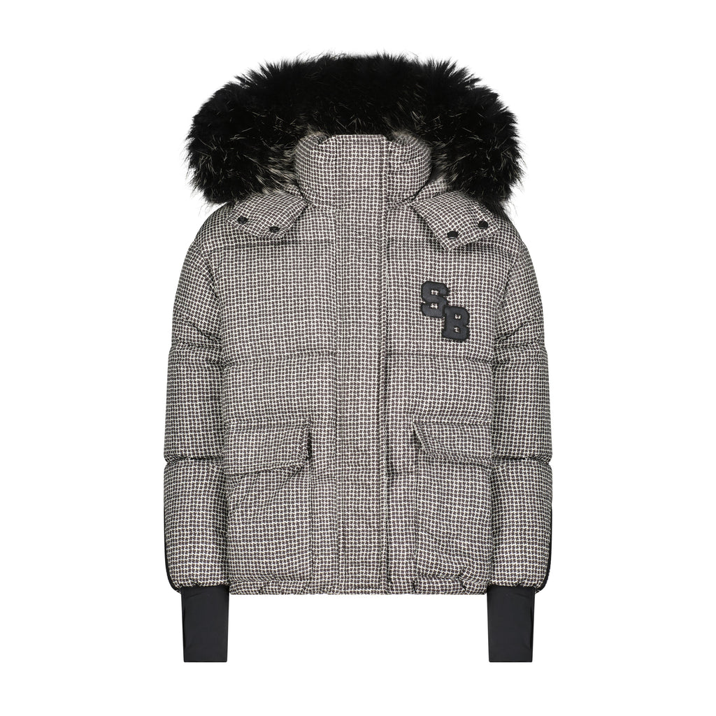 The Checkmate Houndstooth Down Coat