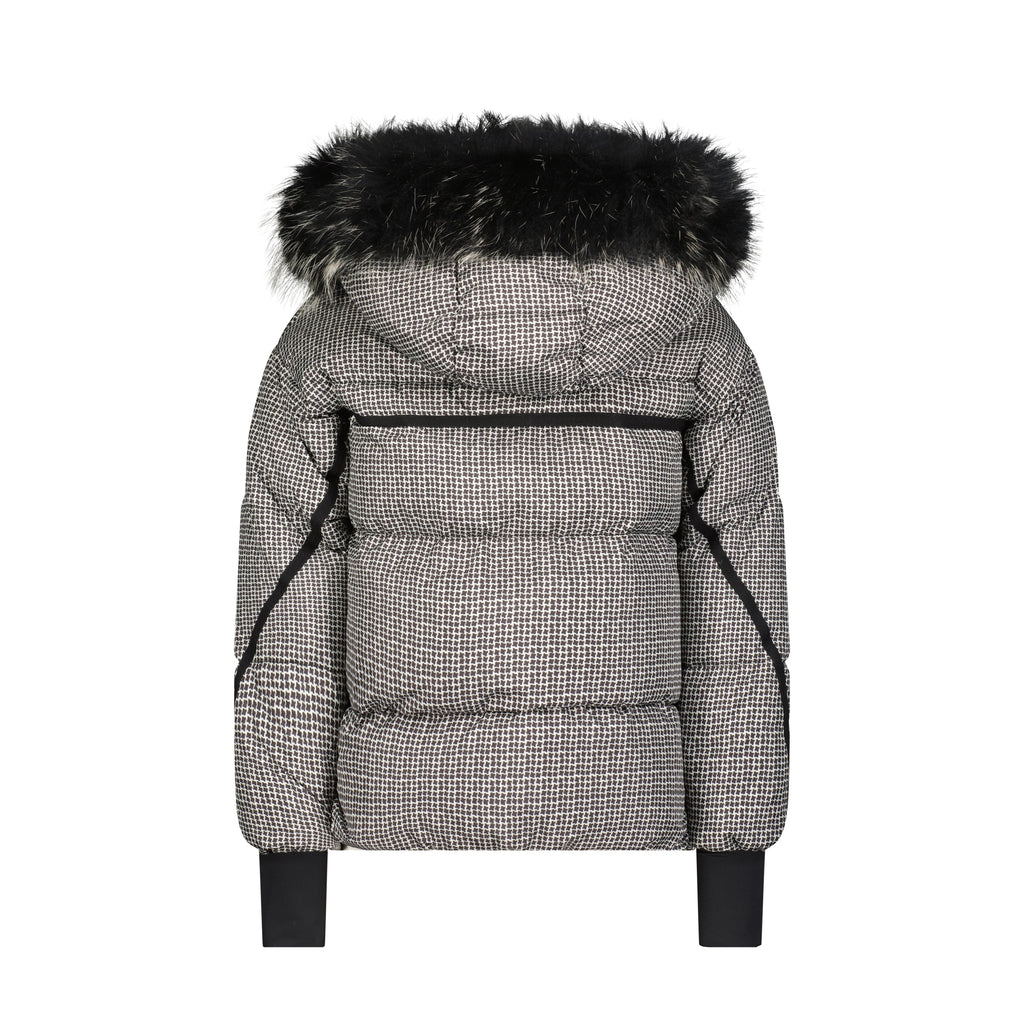 The Checkmate Houndstooth Down Coat - view 5